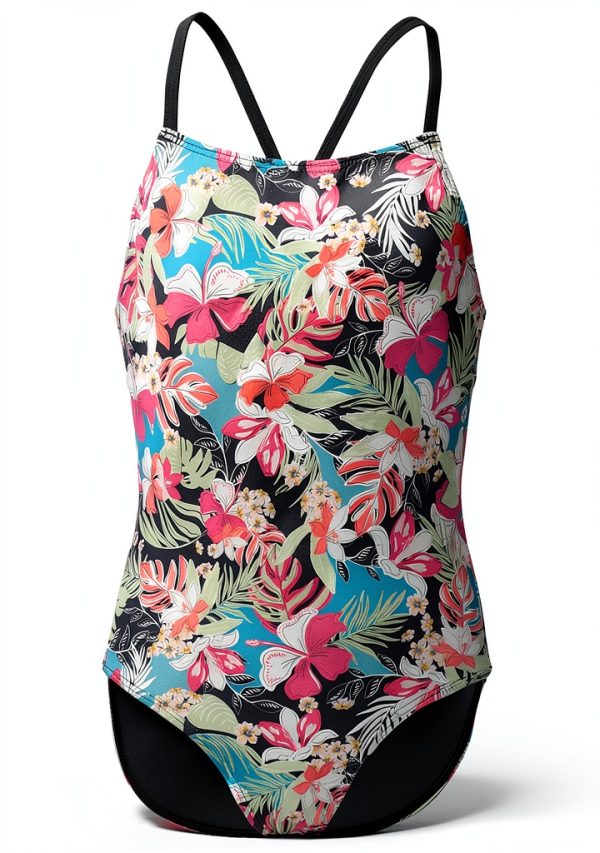 Roxy Girls One Piece Swimsuit Quick Dry Recycled Polyester-0