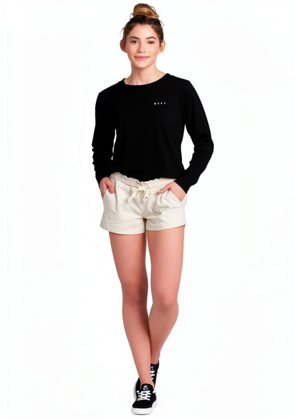 Roxy Oceanside Short Womens Linen Coverup Beach Shorts-4