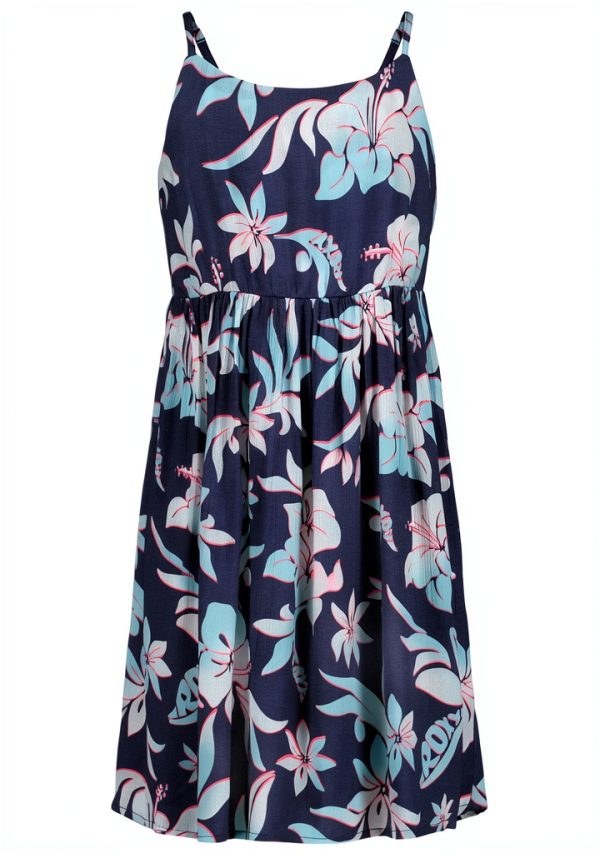 Roxy Girls Crinkle Viscose Dress Adjustable Straps Square-0