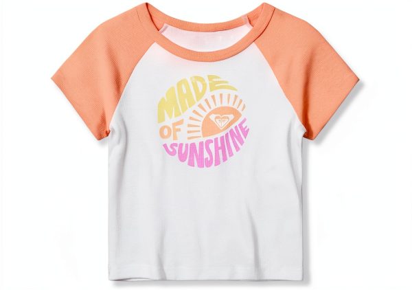 Roxy Girls Cotton Tee Snug Fit Graphic Print Sizes-0