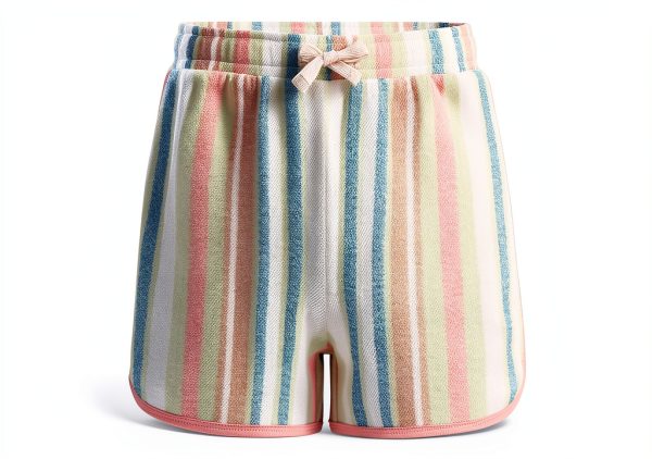 Roxy Girls Shorts Cotton French Terry Smocked Waist-0