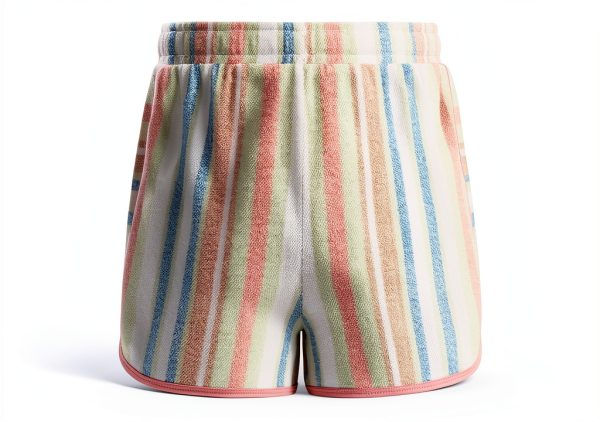 Roxy Girls Shorts Cotton French Terry Smocked Waist-2