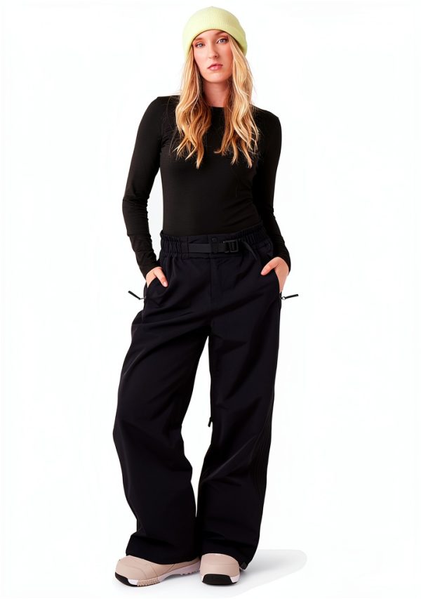 Roxy Womens Snowboarding Pants Waterproof Breathable Loose-0