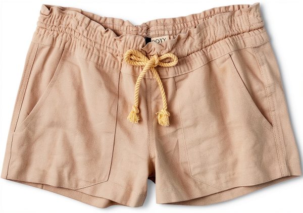 Roxy Oceanside Short Womens Linen Coverup Beach Shorts-7