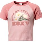 Roxy Girls Tees Cotton Graphic Crew Neck Short Sleeve-0