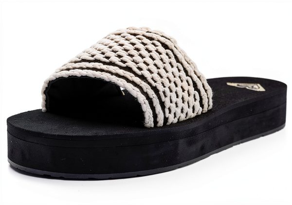 Roxy Womens Platform Sandals Crochet Textile Wedge-0