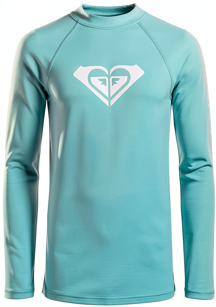 Roxy girls rash guard in Plumeria color worn during swimming