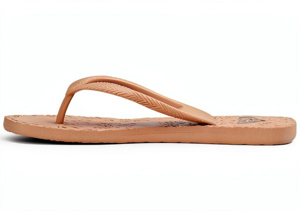 Roxy Womens Flip Flops Rubber Champagne Olive Sandals-0