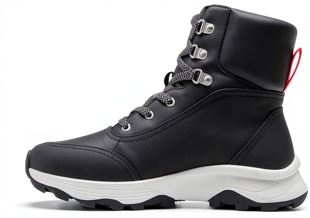 Roxy Harper Lace ankle boots in black and light brown colors