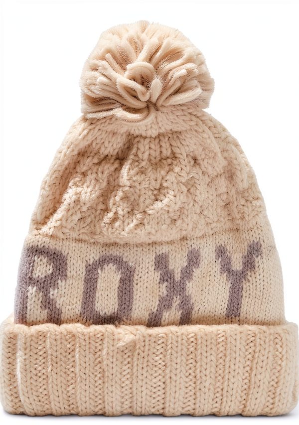 Roxy Womens Beanie Headwear Cozy Knit Winter Hat-1