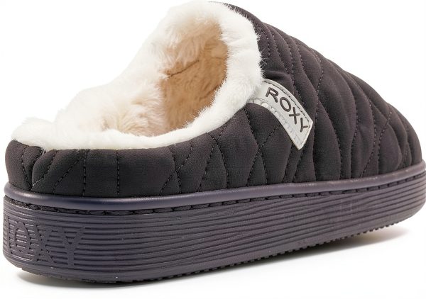 Roxy Womens Slippers Quilted Textile Comfortable Slip On-1