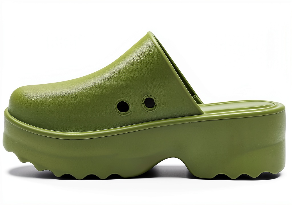 Roxy Maddy clogs in Khaki color on a casual outfit
