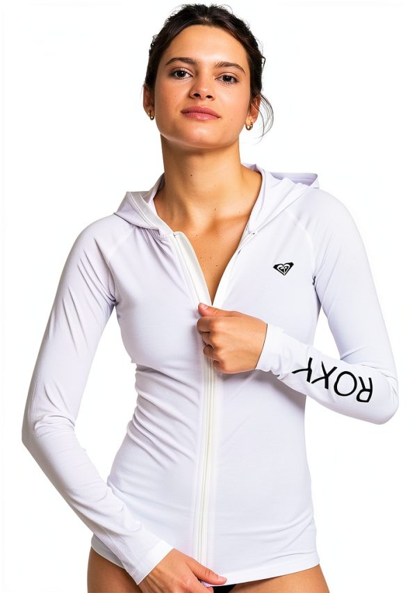 Roxy Womens UPF 50 Long Sleeve Rashguard Swim Top-1