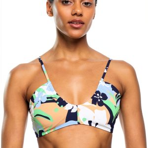 Roxy Womens Bikini Top UPF 50 Recycled Nylon Stretch-0