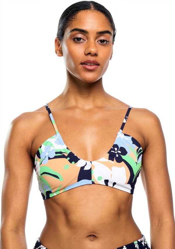 Roxy Womens Bikini Top UPF 50 Recycled Nylon Stretch-0