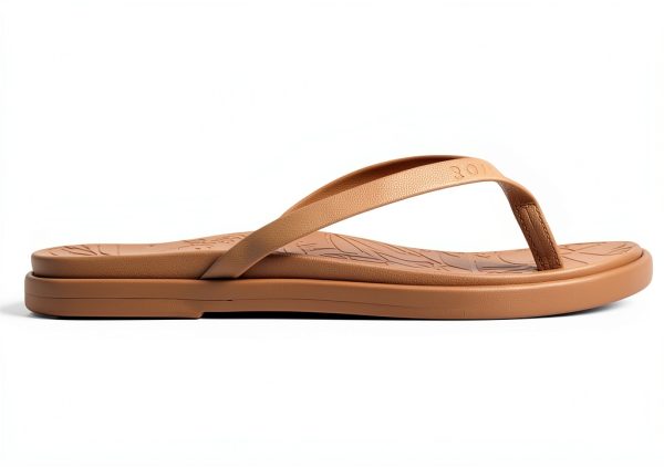 Roxy Womens Flip Flops Versatile Comfortable Black Tan Cream-5