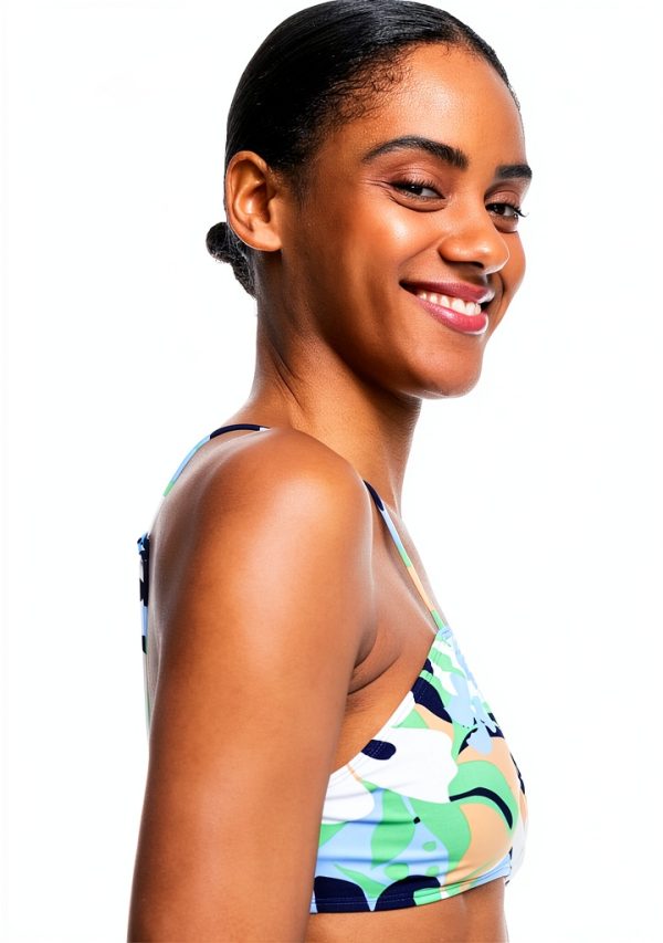 Roxy Womens Bikini Top UPF 50 Recycled Nylon Stretch-2