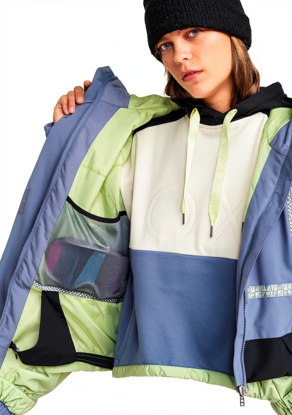 Roxy Womens Snowboarding Jacket Waterproof Breathable Hoodie-1