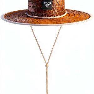 Roxy Straw Sun Hat Womens Wide Brim UV Protection-0