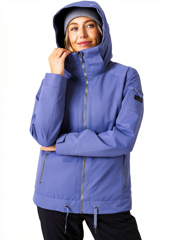 Roxy Womens 3-in-1 Jacket in Wild Wind color on a mountain trail