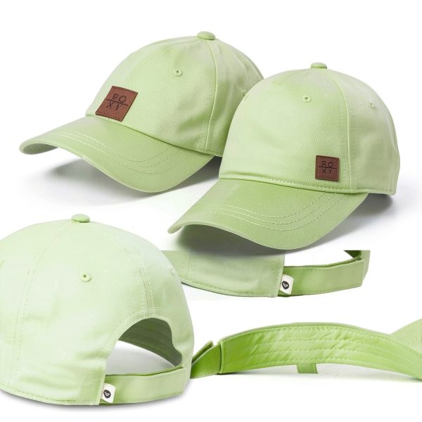 Roxy Baseball Cap Recycled Cotton Curved Visor Snapback-4
