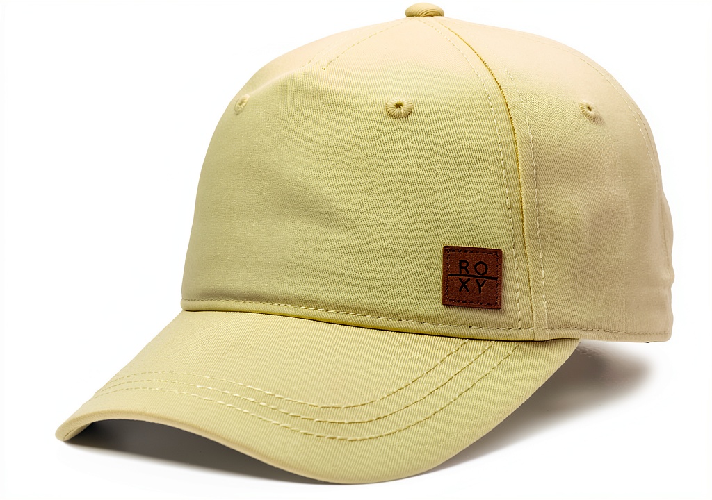 Roxy Extra Innings baseball cap in Margarita color on a sunny beach