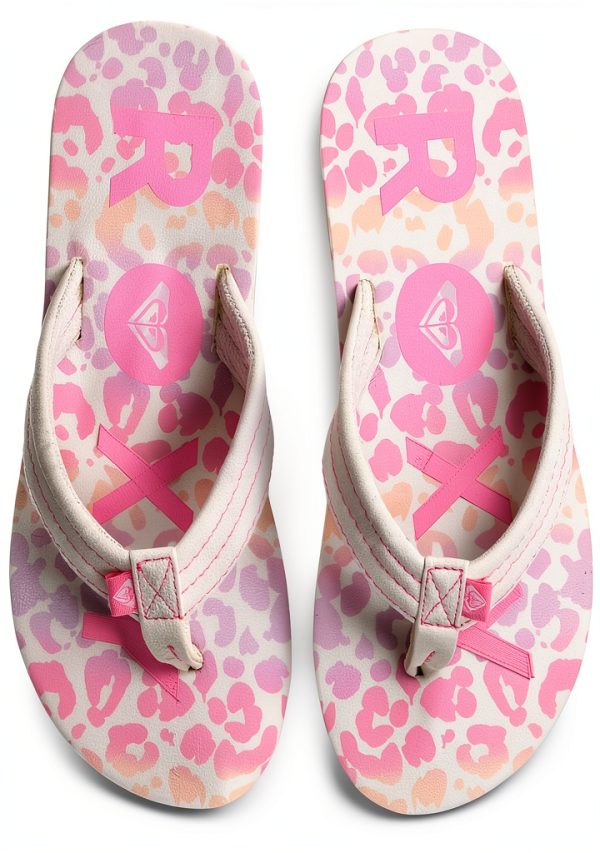 Roxy Girls Sandals Summer Flip Flops Water Friendly-4