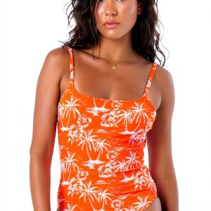 Roxy Womens One Piece Swimsuit Tummy Control Adjustable-0