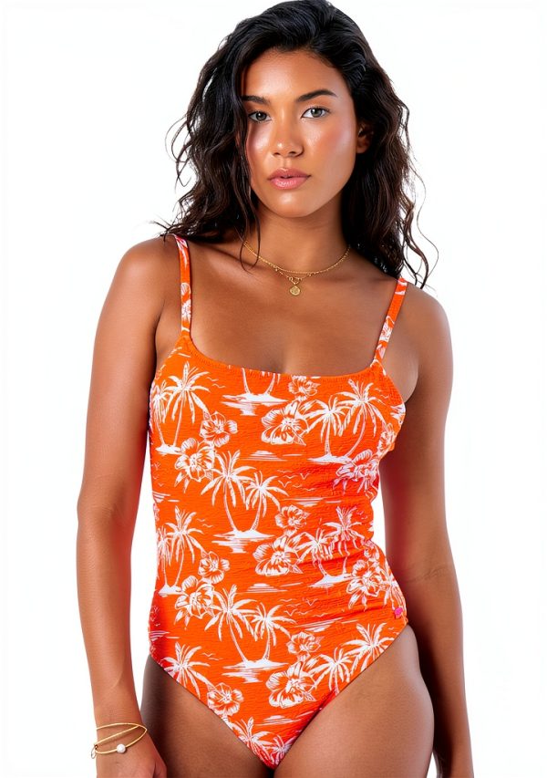 Roxy Womens One Piece Swimsuit Tummy Control Adjustable-0