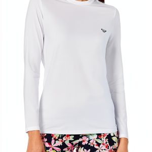 Roxy Womens Rash Guard UPF 50 Quick Dry Long Sleeve Shirt-0
