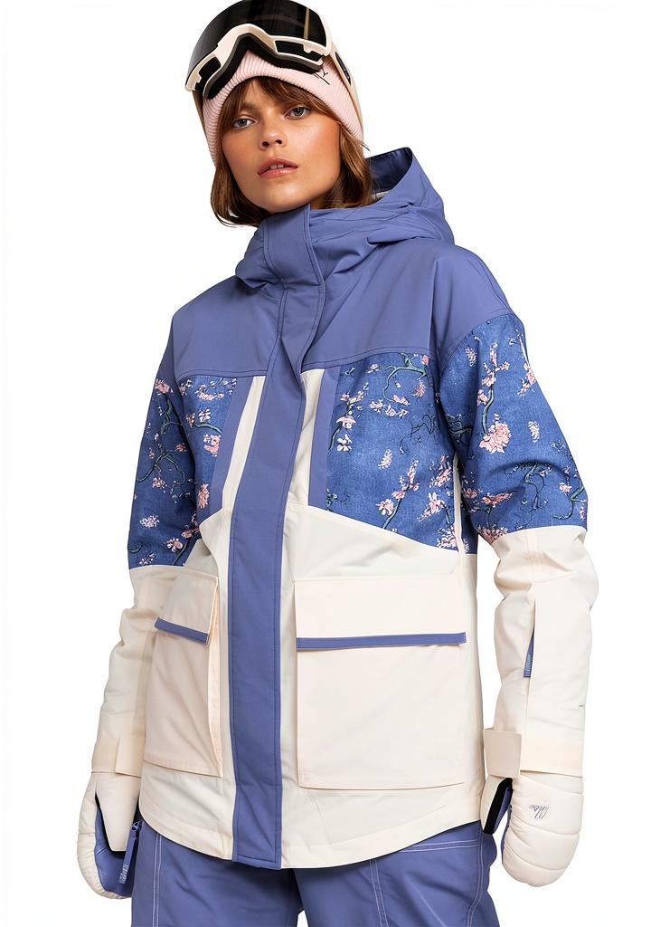 Roxy Chloe Kim Parka worn in snowy conditions