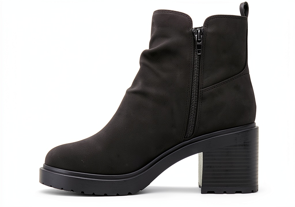 Roxy ankle boots showcasing the block heel and round toe design